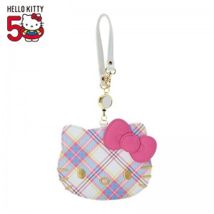 Accessories Sanrio Hello Kitty Card with Reel (Hello Kitty Dress Tartan Series) Keychain Saudi Arabia | RI5689720
