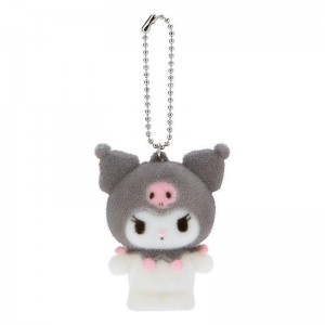 Accessories Sanrio Kuromi Flocked Mascot Keychain Saudi Arabia | FW8241079