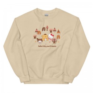 Apparel Sanrio Hello Kitty and Friends Autumn Woods Classic Crewneck Sweatshirt Saudi Arabia | HD6042593