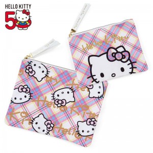 Bags Sanrio Hello Kitty 2-Piece Set (Hello Kitty Dress Tartan Series) Pouch Saudi Arabia | QY5760238