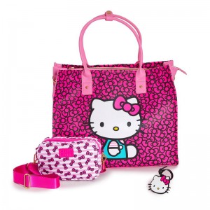 Bags Sanrio Hello Kitty 3-pc All-Over Print Travel Set Tote Saudi Arabia | QM4015629