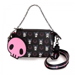 Bags Sanrio Kuromi x Loungefly Skully Convertible With Coin Crossbody Bag Saudi Arabia | IU3560842