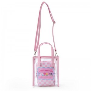 Sanrio Characters Sanrio Clear Convertible Mini (Pastel Check Series) Tote Saudi Arabia | GO5028139