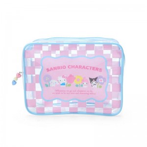 Sanrio Characters Sanrio Clear Zipper (Pastel Check Series) Pouch Saudi Arabia | PS1957260
