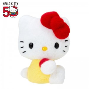 Sanrio Characters Sanrio Hello Kitty 50th Anniv. Plush Mascot (Yellow Overalls) Plushies Saudi Arabia | HK8905217
