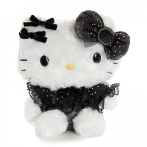 Sanrio Characters Sanrio Hello Kitty 8" Plush (Pretty Pose Monochrome Series) Plushies Saudi Arabia | DH4503179