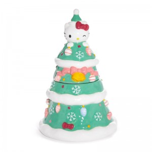 Sanrio Characters Sanrio Hello Kitty Ceramic Holiday Tree Cookie Jar Saudi Arabia | YC9658072