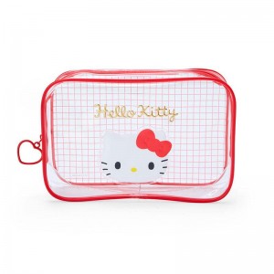 Sanrio Characters Sanrio Hello Kitty Clear Grid Zipper Pouch Saudi Arabia | SU8402659