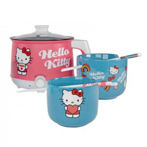 Sanrio Characters Sanrio Hello Kitty Hot Pot with Ramen Bowls Set Bowl Saudi Arabia | FG3284051