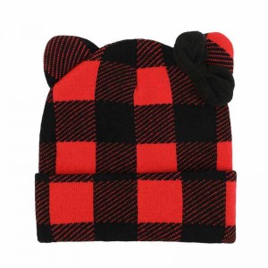 Sanrio Characters Sanrio Hello Kitty Knit Red Plaid Beanie Saudi Arabia | CM2698715