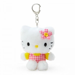 Sanrio Characters Sanrio Hello Kitty Plush Mascot (Floral Houndstooth Series) Keychain Saudi Arabia | DC6172583