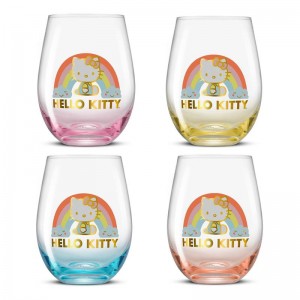 Sanrio Characters Sanrio Hello Kitty Sweet Rainbow Stemless (Set of 4) Glasses Saudi Arabia | MB2516834