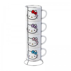 Sanrio Characters Sanrio Hello Kitty Winking Hearts 5-Piece Ceramic Stack Mug Saudi Arabia | SF1824759