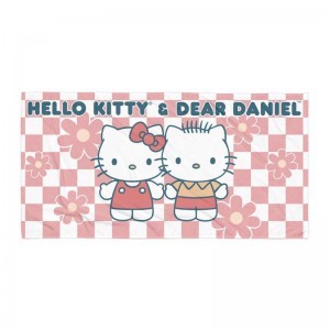 Sanrio Characters Sanrio Hello Kitty & Dear Daniel Checkerboard Beach Towel Towel Saudi Arabia | PN4509783