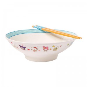 Sanrio Characters Sanrio Hello Kitty and Friends Ceramic Noodle Bowl and Chopstick Set (Lunch Friends) Bowl Saudi Arabia | WV2317860