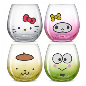 Sanrio Characters Sanrio Hello Kitty and Friends Hello Sippy Stemless (Set of 4) Glasses Saudi Arabia | VJ9537841