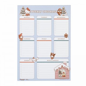 Sanrio Characters Sanrio Hello Kitty and Friends x Erin Condren Holiday Checklist Notepad Saudi Arabia | EB8096412