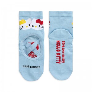 Sanrio Characters Sanrio Hello Kitty x Café Forgot Ballet (Blue) Socks Saudi Arabia | ZG2130469