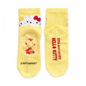 Sanrio Characters Sanrio Hello Kitty x Café Forgot Ballet (Yellow) Socks Saudi Arabia | YQ0483627