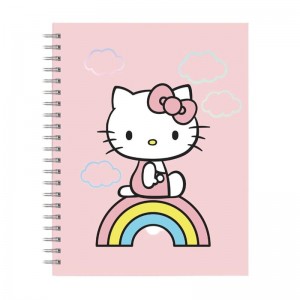 Sanrio Characters Sanrio Hello Kitty x Studio Oh! Classic Pink Extra-Large Spiral Notebook Saudi Arabia | NV9273486