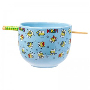 Sanrio Characters Sanrio Keroppi Ceramic Ramen Bowl and Chopstick Set (Poses) Bowl Saudi Arabia | NJ8304972