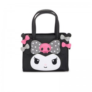 Sanrio Characters Sanrio Kuromi 2-Way Mini Black (Dainty Doll Series) Handbag Saudi Arabia | OJ3571042