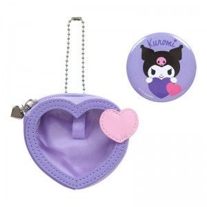 Sanrio Characters Sanrio Kuromi Mini and Pin Set (Big Heart Series) Pouch Saudi Arabia | UA8416239