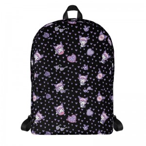 Sanrio Characters Sanrio Kuromi Sleepover All-Over Print Backpack Saudi Arabia | DT9326478