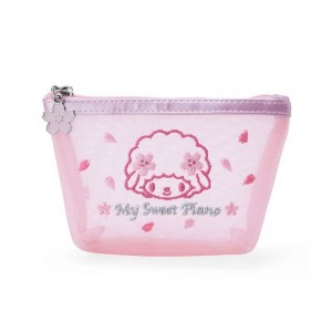 Sanrio Characters Sanrio My Sweet Piano Mesh Zipper (Pink Sakura Series) Pouch Saudi Arabia | EB4609135