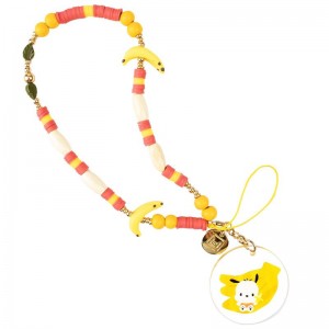 Sanrio Characters Sanrio Pochacco Banana Beaded Charm Mobile Phone Wrist Straps Saudi Arabia | MO1865074