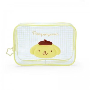 Sanrio Characters Sanrio Pompompurin Clear Grid Zipper Pouch Saudi Arabia | TX6905243
