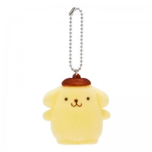 Sanrio Characters Sanrio Pompompurin Flocked Mascot Keychain Saudi Arabia | NV4368901