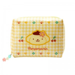 Sanrio Characters Sanrio Pompompurin Zipper (Floral Houndstooth Series) Pouch Saudi Arabia | OE3571069