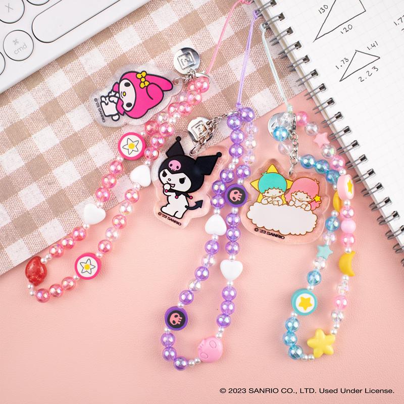Accessories Sanrio Badtz-maru Beaded Charm Mobile Phone Wrist Straps  Saudi Arabia |  IK4728530