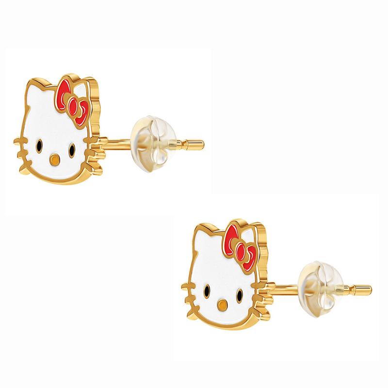 Accessories Sanrio Hello Kitty 10K Yellow Gold Enamel Stud Earrings  Saudi Arabia |  SA4501926