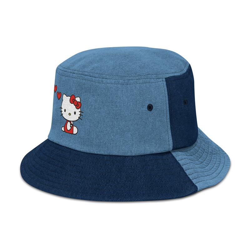 Accessories Sanrio Hello Kitty Embroidered Denim Bucket Hat  Saudi Arabia |  US4209637