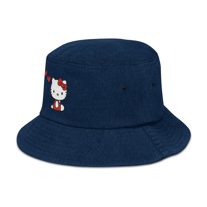 Accessories Sanrio Hello Kitty Embroidered Denim Bucket Hat  Saudi Arabia |  US4209637