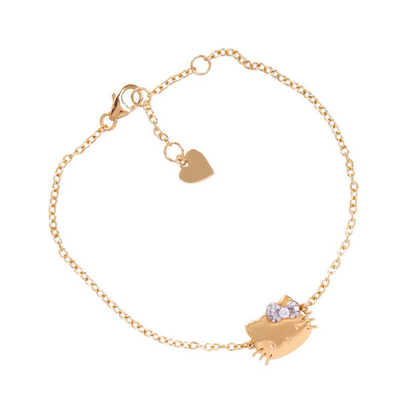 Accessories Sanrio Hello Kitty Gold Plated Sparkle Bow Bracelet  Saudi Arabia |  GR1897240