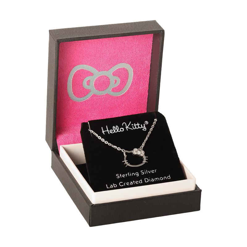 Accessories Sanrio Hello Kitty Sterling Silver Silhouette Diamond Necklace  Saudi Arabia |  QP1839764