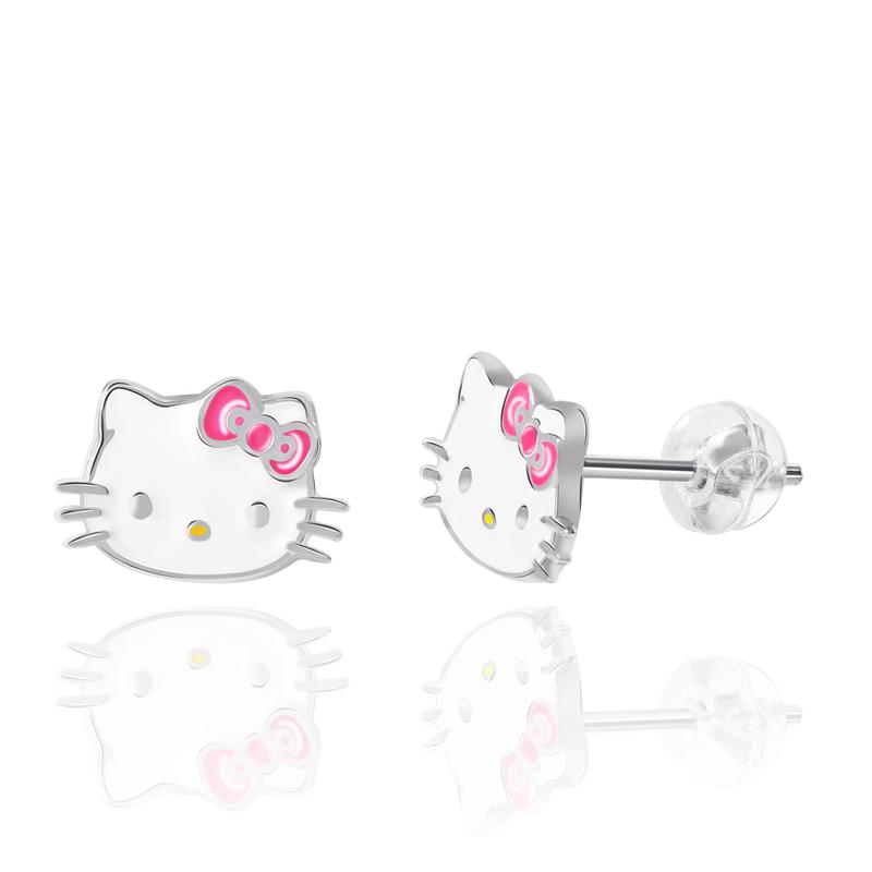 Accessories Sanrio Hello Kitty Sterling Silver Enamel Stud Earrings  Saudi Arabia |  VG5314089