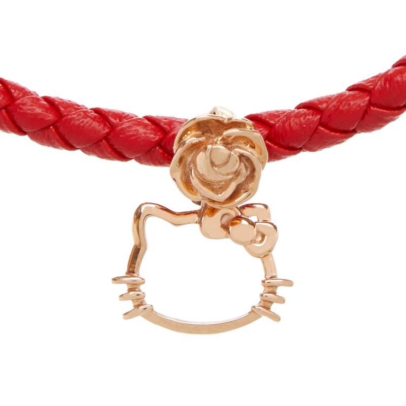 Accessories Sanrio Hello Kitty x Chow Tai Fook Rose Silhouette 18K Gold Red Bracelet  Saudi Arabia |  NI2790645