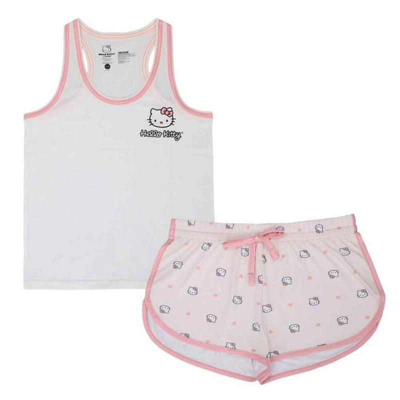 Apparel Sanrio Hello Kitty 2-Pc Tank and Shorts Loungewear Set Loungewear Set  Saudi Arabia |  LC2936485