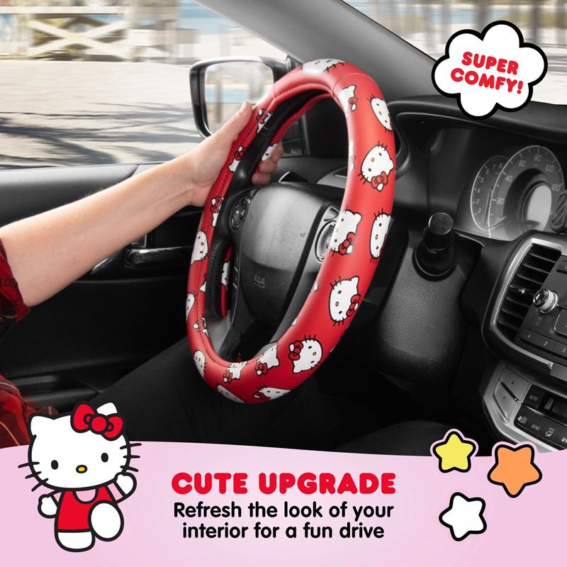 Apparel Sanrio Hello Kitty Classic Red SteeWheel Cover Tee  Saudi Arabia |  UO7891032