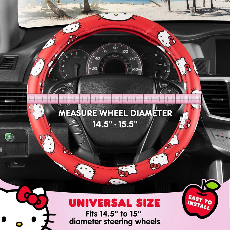 Apparel Sanrio Hello Kitty Classic Red SteeWheel Cover Tee  Saudi Arabia |  UO7891032