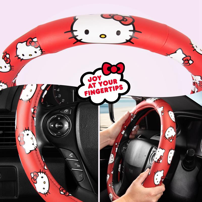 Apparel Sanrio Hello Kitty Classic Red SteeWheel Cover Tee  Saudi Arabia |  UO7891032