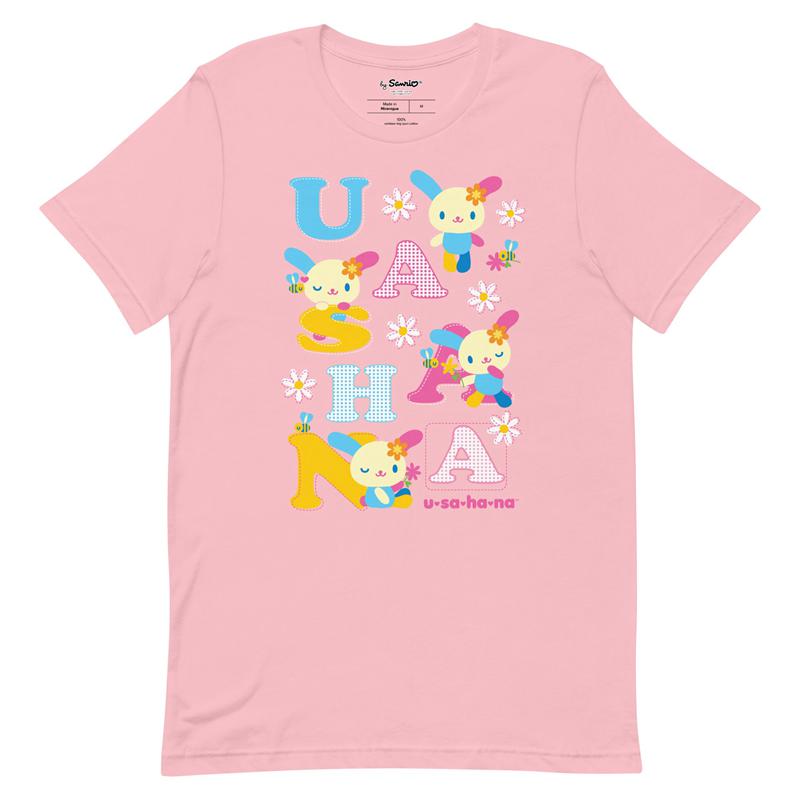 Apparel Sanrio U*SA*HA*NA Scattered Letters Tee  Saudi Arabia |  PX6149280