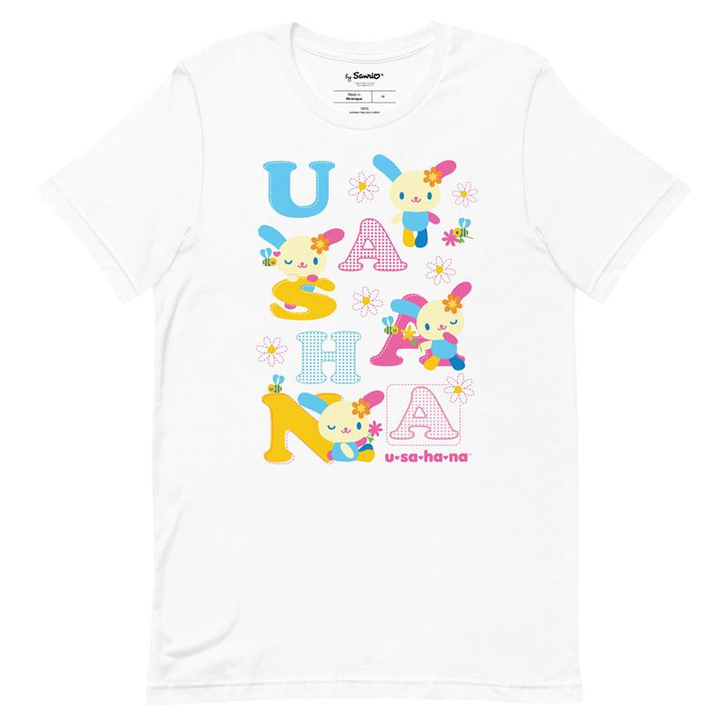 Apparel Sanrio U*SA*HA*NA Scattered Letters Tee  Saudi Arabia |  PX6149280