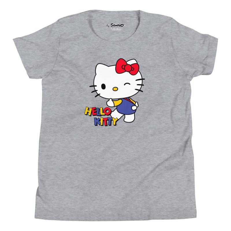 Apparel Sanrio Youth Hello Kitty Primary Logo Heather Gray T-Shirt  Saudi Arabia |  FD8197254