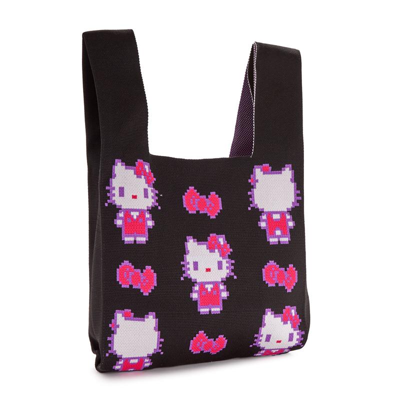 Bags Sanrio Hello Kitty Black Knit (Retro Pixel Series) Shopper Bag  Saudi Arabia |  SG6520937