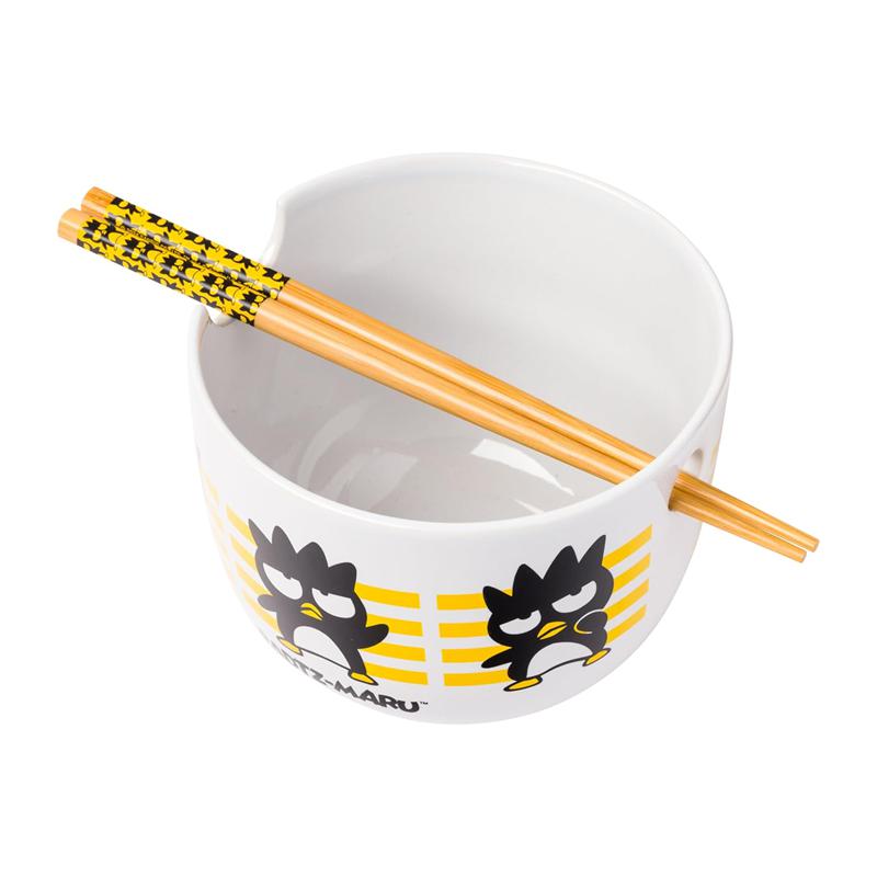 Sanrio Characters Sanrio Badtz-maru Ceramic Ramen Bowl and Chopstick Set (Stripes) Bowl  Saudi Arabia |  VR4682739